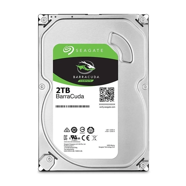 [New 100%] HDD Seagate BarraCuda 2TB 3.5 inch SATA III 256MB Cache 7200RPM ST2000DM008