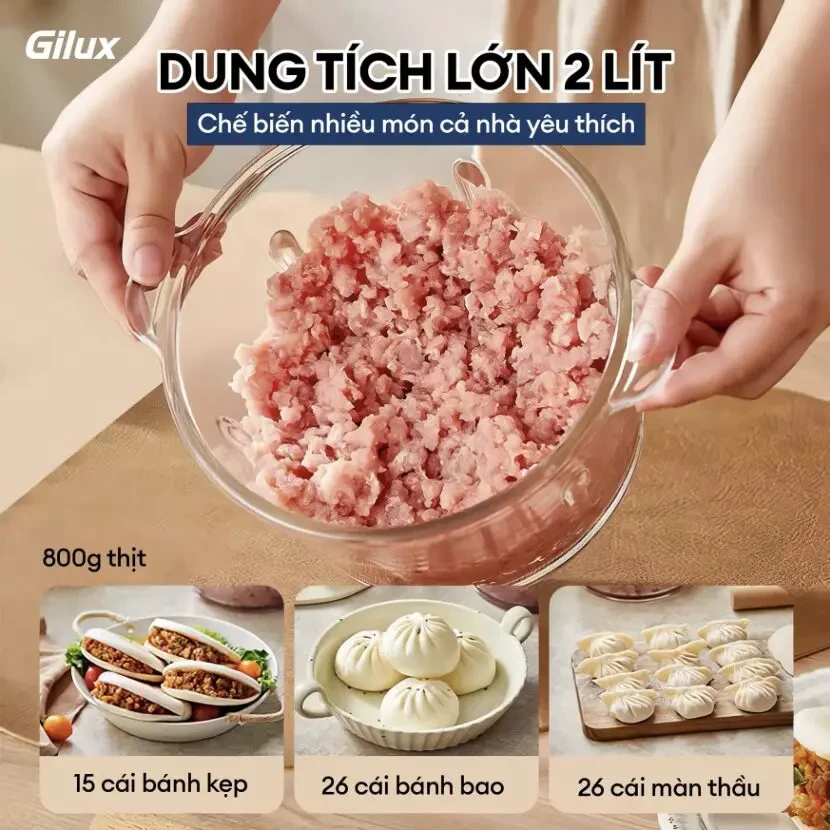 [New 100%] Máy Xay Thịt Đa Năng Gilux GX58 - Công Suất Lớn