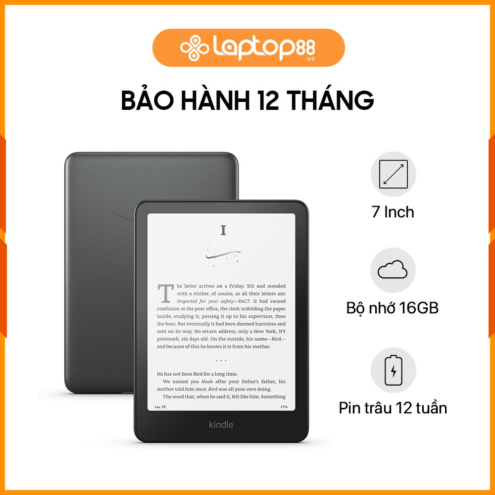 [New 100%] Máy Đọc Sách Kindle Paperwhite 6 16GB (Bản không quảng cáo)