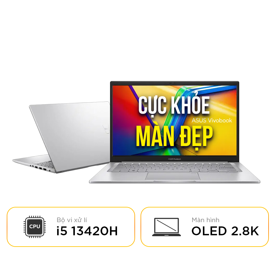 [New 100%] Laptop ASUS Vivobook 15 OLED A1505VA-MA505W - Intel Core i5 13420H | 15.6 inch OLED 2.8K 