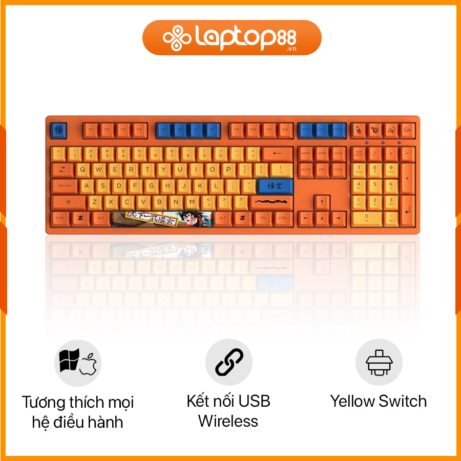 [New 100%] Bàn Phím Cơ AKKO 3108 RF Dragon Ball Z Goku 