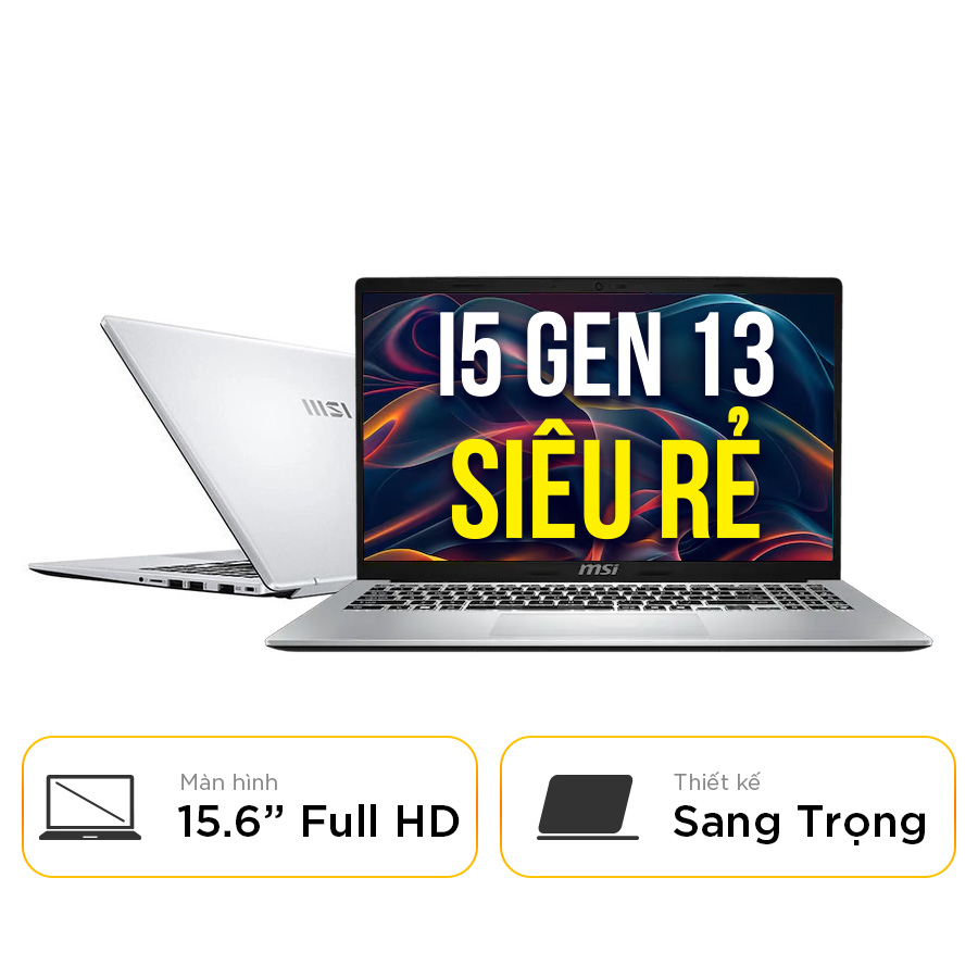 [New 100%] Laptop MSI Modern 15 F13MG 667VN- Intel Core i5-1334U | 15.6 inch Full HD 