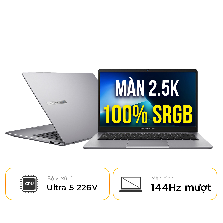 [New 100%] Laptop Asus ExpertBook P5 P5405CSA-NZ0016W - Intel Ultra 5 226V | 14 inch WQXGA