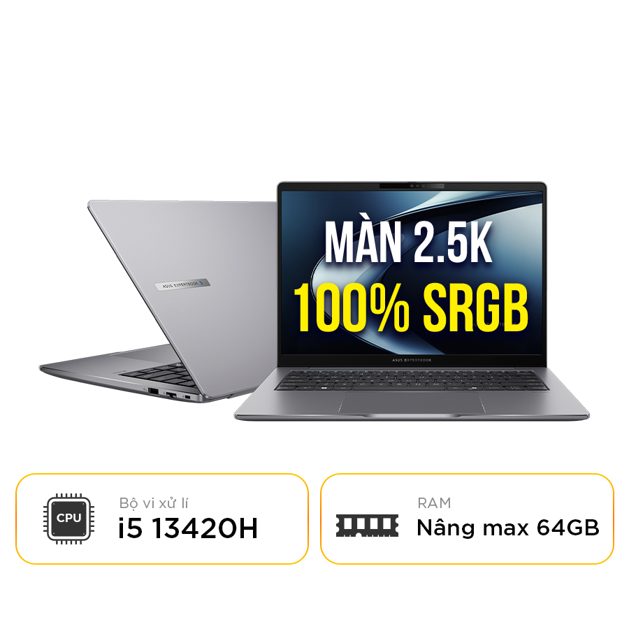 [New 100%] Laptop Asus ExpertBook P3 P3405CVA-NZ0027W - Intel i5 13420H | 14 inch WQXGA