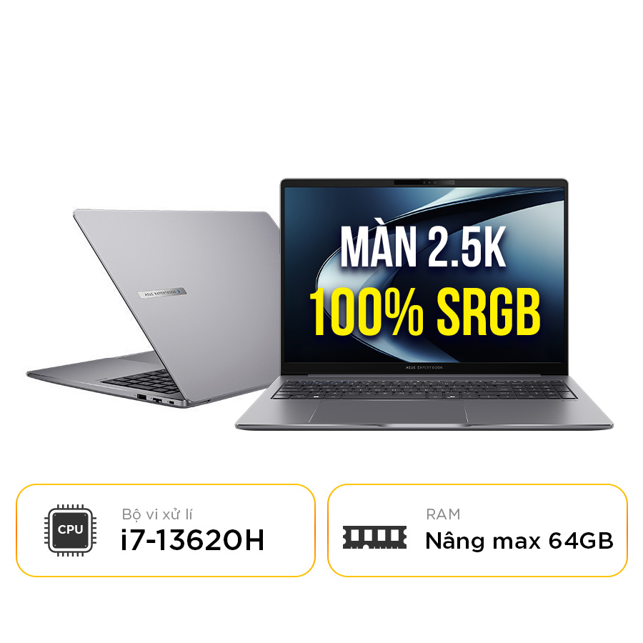 [New 100%] Laptop Asus ExpertBook P3 P3405CVA-NZ0077W - Intel i7 13620H | 14 inch WQXGA