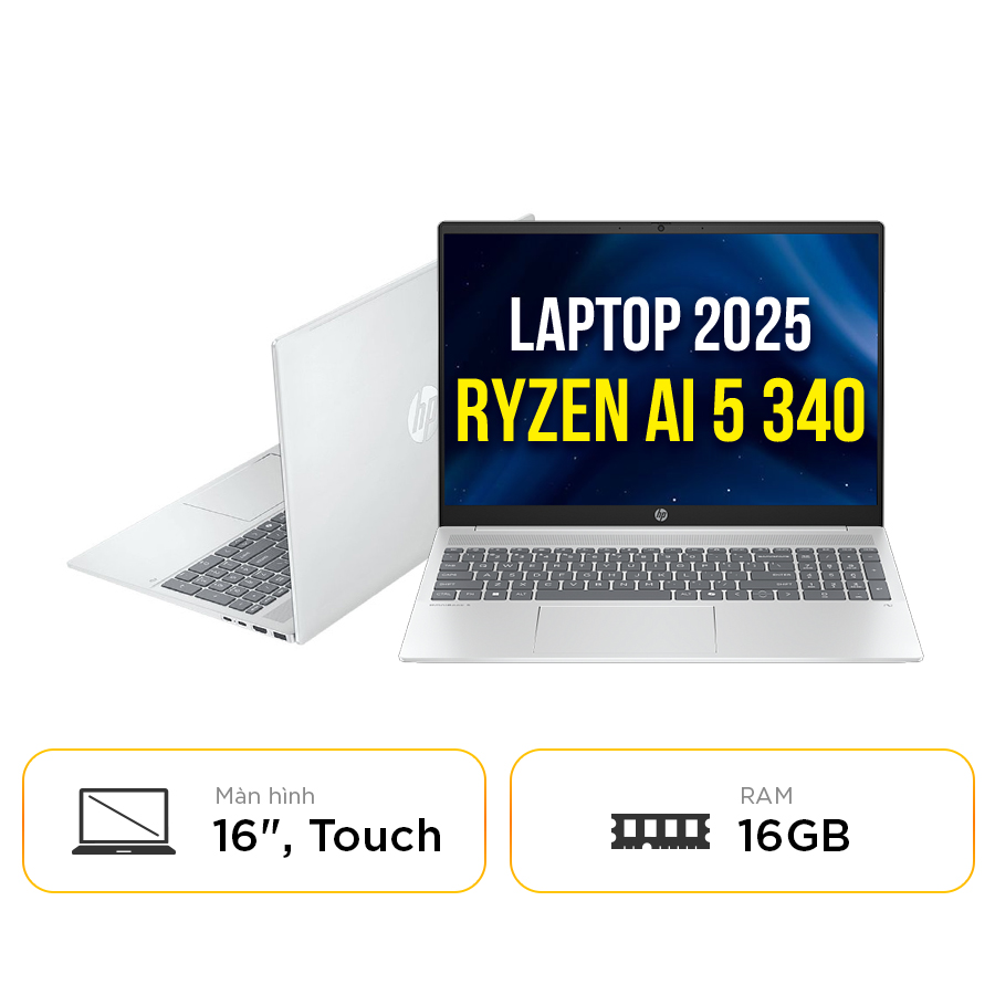 [New 100%] Laptop HP OmniBook 5 16-ag1068AU BZ7T0PA - Ryzen AI 5 340 | 16 Inch WUXGA Touch
