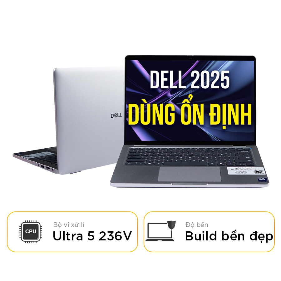 [New 100%] Laptop Dell Pro 13 Plus PB13250-236V-16512W 2025 - Ultra 5 236V | 16GB | 512GB | 13.3 Inch Full HD+