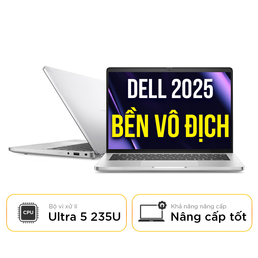 [New 100%] Laptop Dell Pro 14 Plus PB14250-235U-16512W 2025 - Ultra 5 235U | 16GB | 512GB | 14 Inch Full HD+