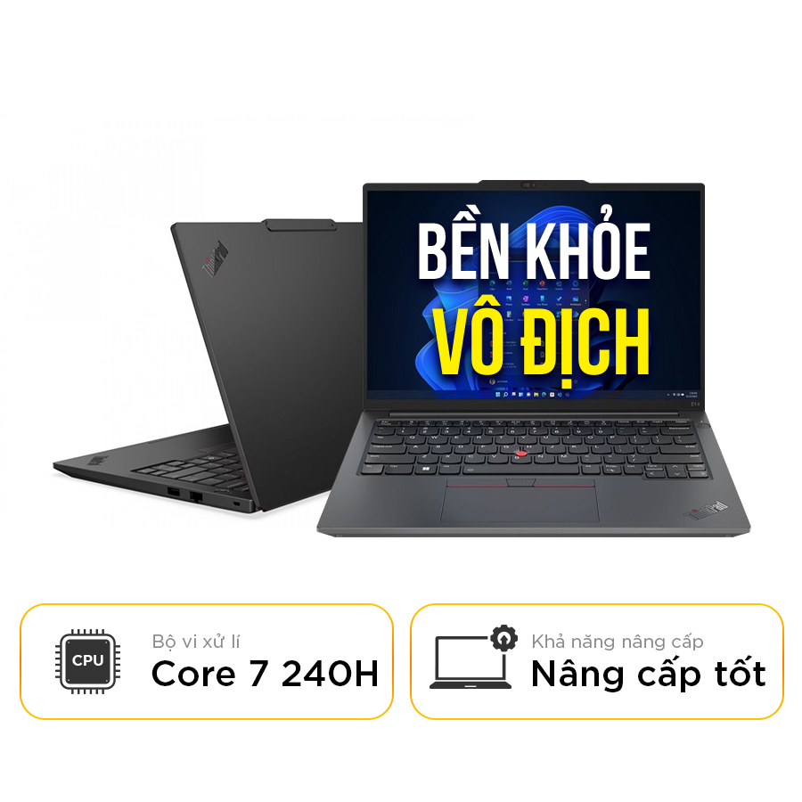  [New Outlet] Laptop Lenovo ThinkPad E14 Gen 7 21T90021VA - Intel Core 7 240H | 16GB | 512GB |14 inch Full HD+