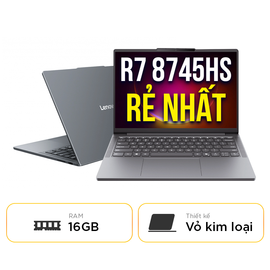 [New 100%] Laptop Lenovo Xiaoxin 14c AHP10-83K90003CD -  AMD Ryzen 7 8745HS | 16GB | 512GB | 14 Inch WUXGA