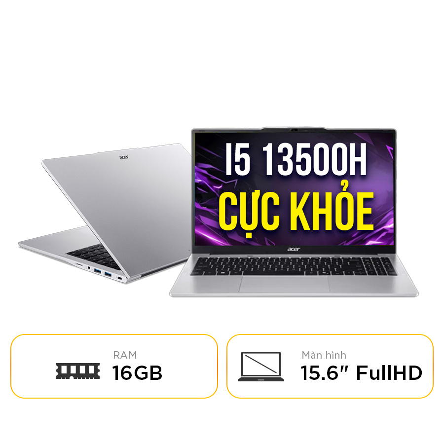 [New 100%] Laptop Acer Aspire Lite 15 AL15-72P-581V NX.D4CSV.001 - Intel Core i5 13500H | 16GB RAM | 15.6 Full HD