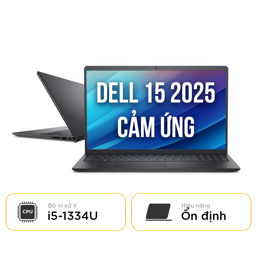 [New 100%] Laptop Dell 15 DC15250 5315BLK - Intel Core i5 1334U | 512GB | 15.6 Inch Full HD 