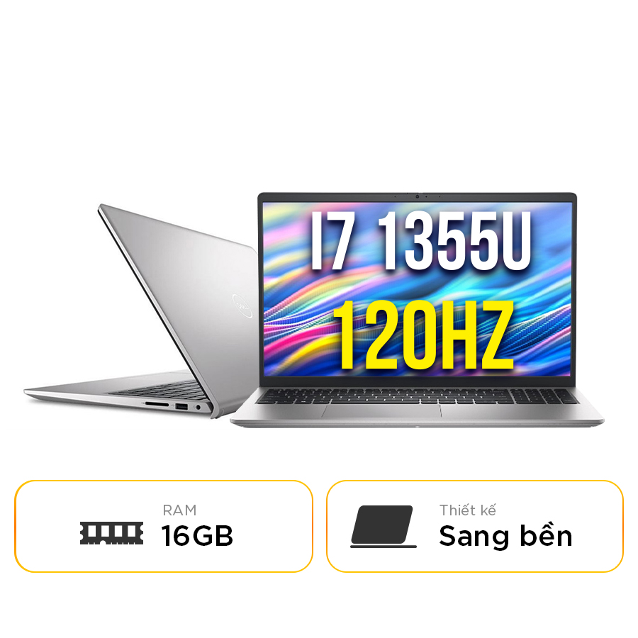 [New 100%] Laptop Dell 15 DC15250 DC5I7952W1 2025 - Intel Core i7 1355U | 16GB | 512GB | 15.6 Inch Full HD 120Hz 