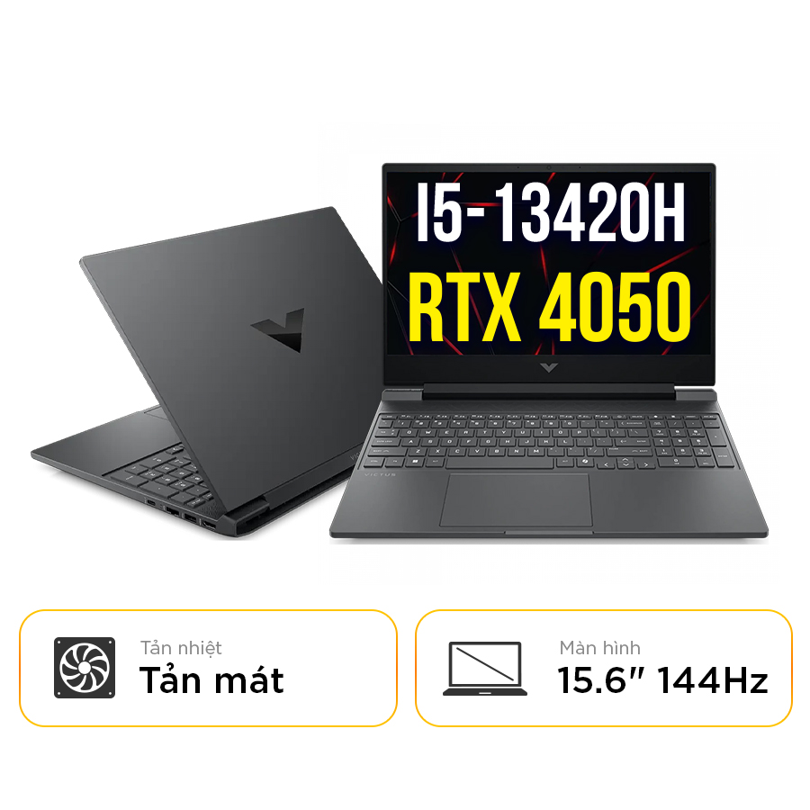 [New 100%] Laptop HP VICTUS 15-fa2451TX D17WPPA - i5-13420H | RTX 4050 | 15.6 Inch Full HD 144Hz