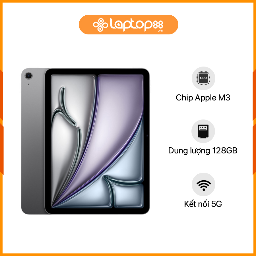 [New 100%] iPad Air 11 inch M3 5G MCFV4ZA/A - Chip Apple M3 | 11inch | 128GB | Space Gray