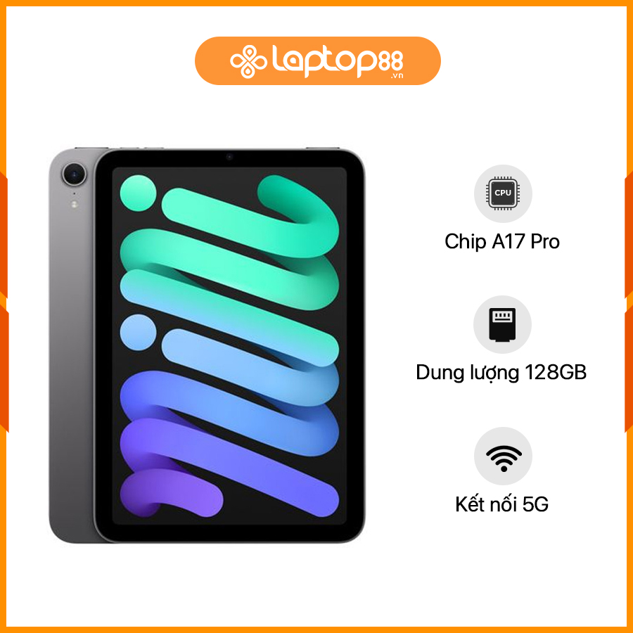 [New 100%] iPad Mini 7 5G MXPN3ZA/A - Chip A17 Pro | 8.3 inch | 128GB | Space Gray