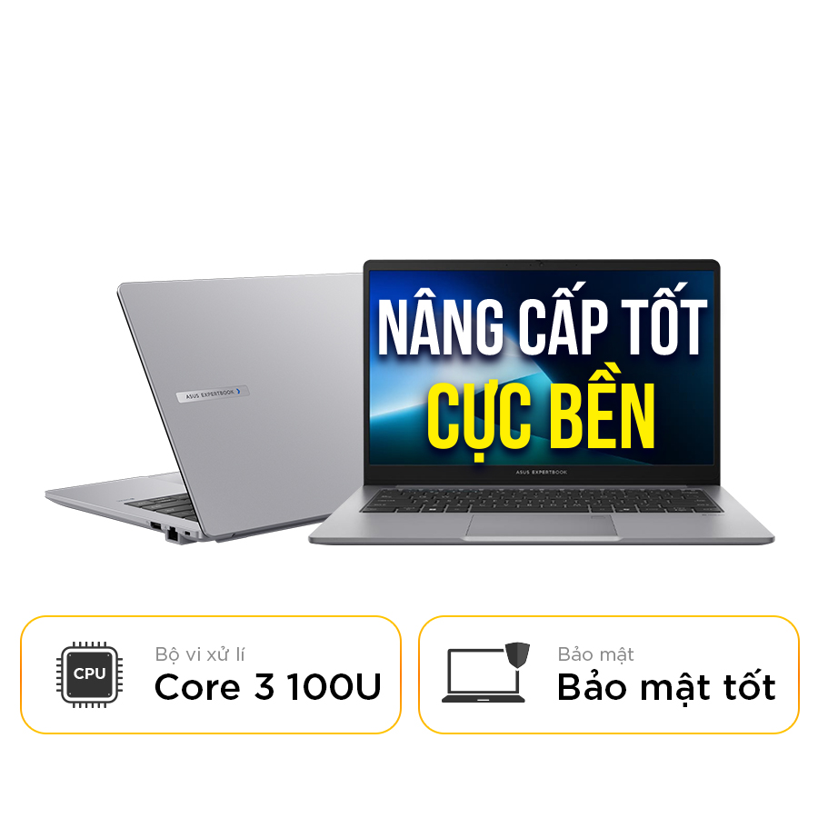 [New 100%] Laptop Asus ExpertBook P1 P1403CVA-C3U08-50W - Intel Core 3 100U | SSD 512GB | 14 inch Full HD