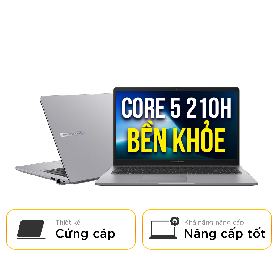 [New 100%] Laptop Asus ExpertBook P1 P1503CVA-C5H08/C5H16-50W - Intel Core 5 210H | SSD 512GB | 15.6 Inch Full HD