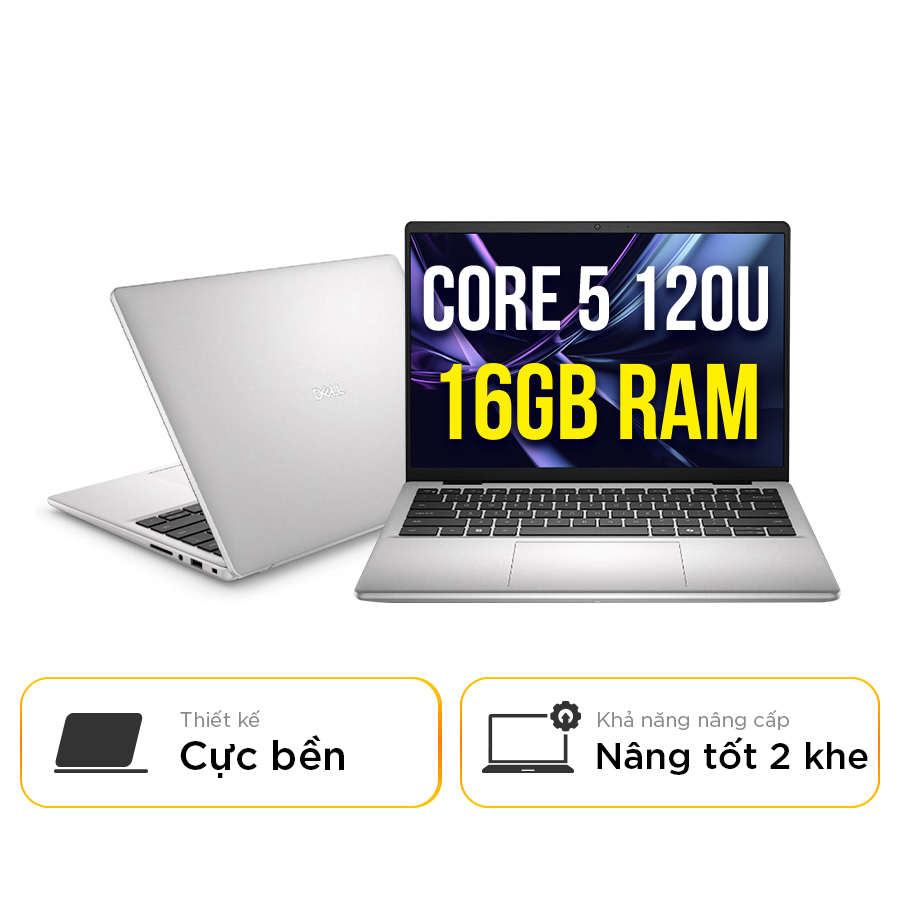 [New 100%] Laptop Dell Pro 14 Essential PV14250-120U-16512U - Intel Core 5 120U | RAM 16GB | SSD 512GB | 14 Inch Full HD+ 