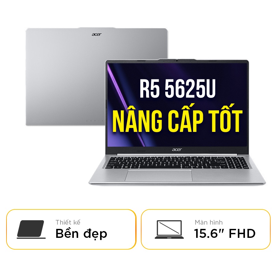 [New 100%] Laptop Acer Aspire Lite 15 AL15-48P-R5MN NX.DS1SV.001 - AMD Ryzen 5 5625U | 15.6 Inch Full HD