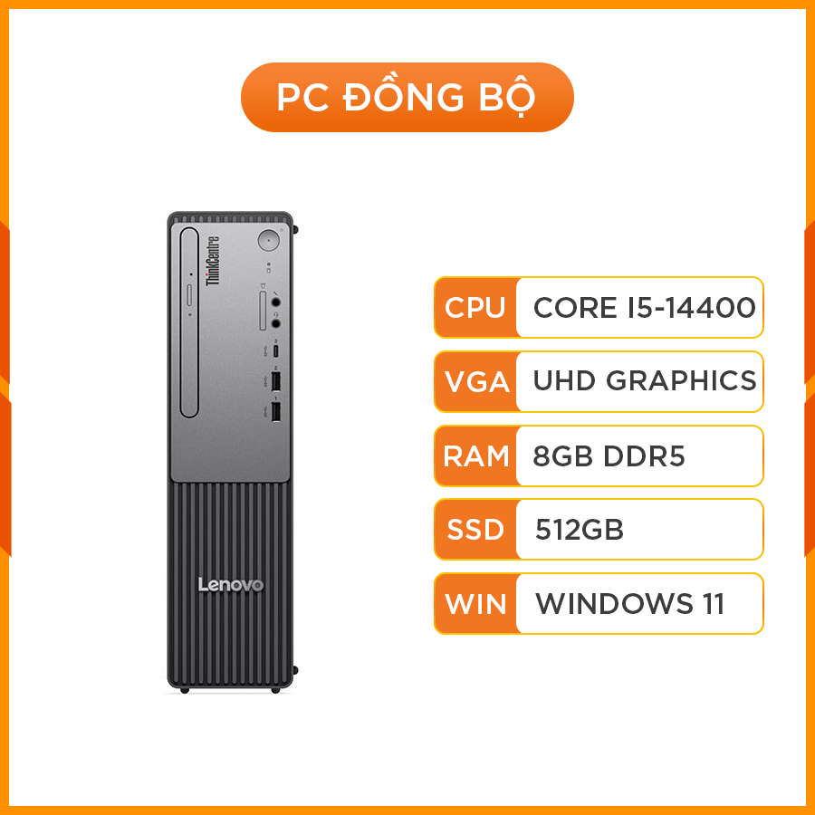 Máy Tính Đồng Bộ Lenovo ThinkCentre Neo 50S G5 12XD002GVA - Intel Core i5-14400 | 8GB | 512GB