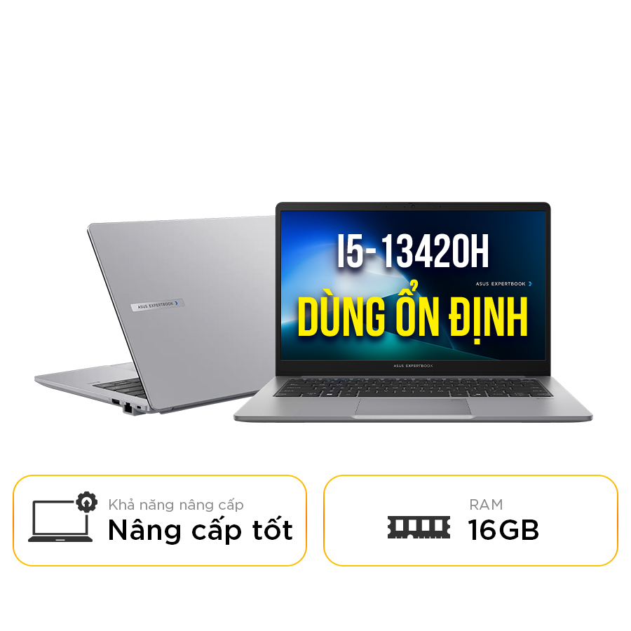 [New 100%] Laptop Asus ExpertBook P1 P1403CVA-i516-50W - Intel Core i5-13420H | 14 inch Full HD