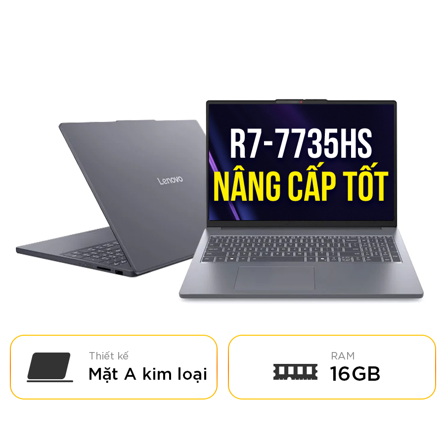 [New 100%] Laptop Lenovo IdeaPad Slim 3 15ARP10 83K700YVVN - AMD Ryzen 7 7735HS | 16GB | 512GB | 15.3 Inch WUXGA