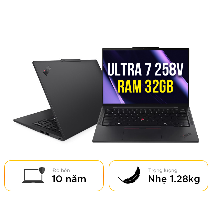 [New 100%] Laptop Lenovo ThinkPad T14s Gen 6 21QX00LDVA - Ultra 7 258V | 32GB | 512GB | 14.0inch WUXGA