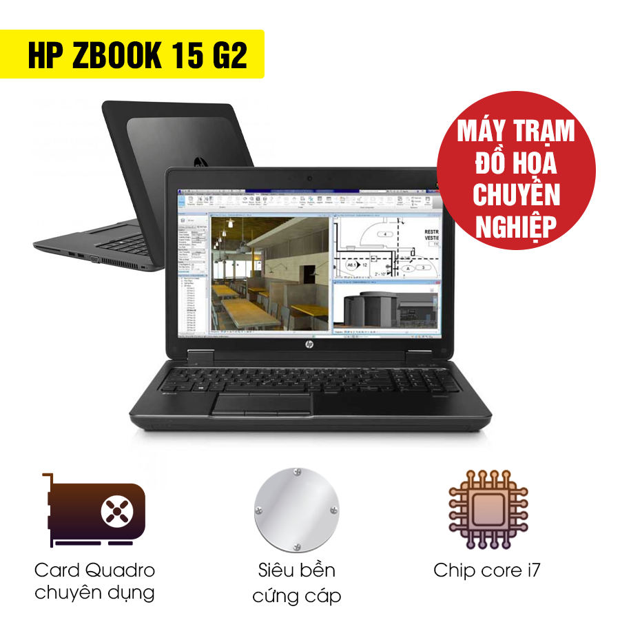 Laptop cũ HP Zbook 15 G2 - Intel Core i7