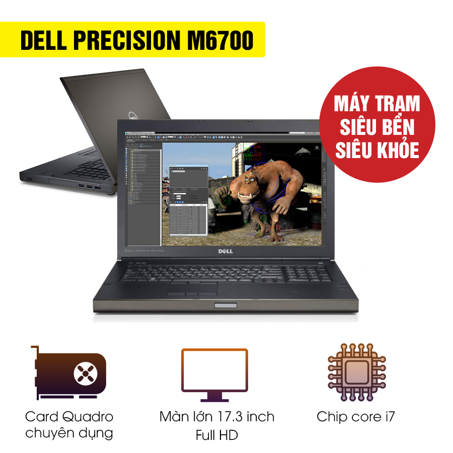Laptop Cũ Dell Precision M6700 Intel Core i7