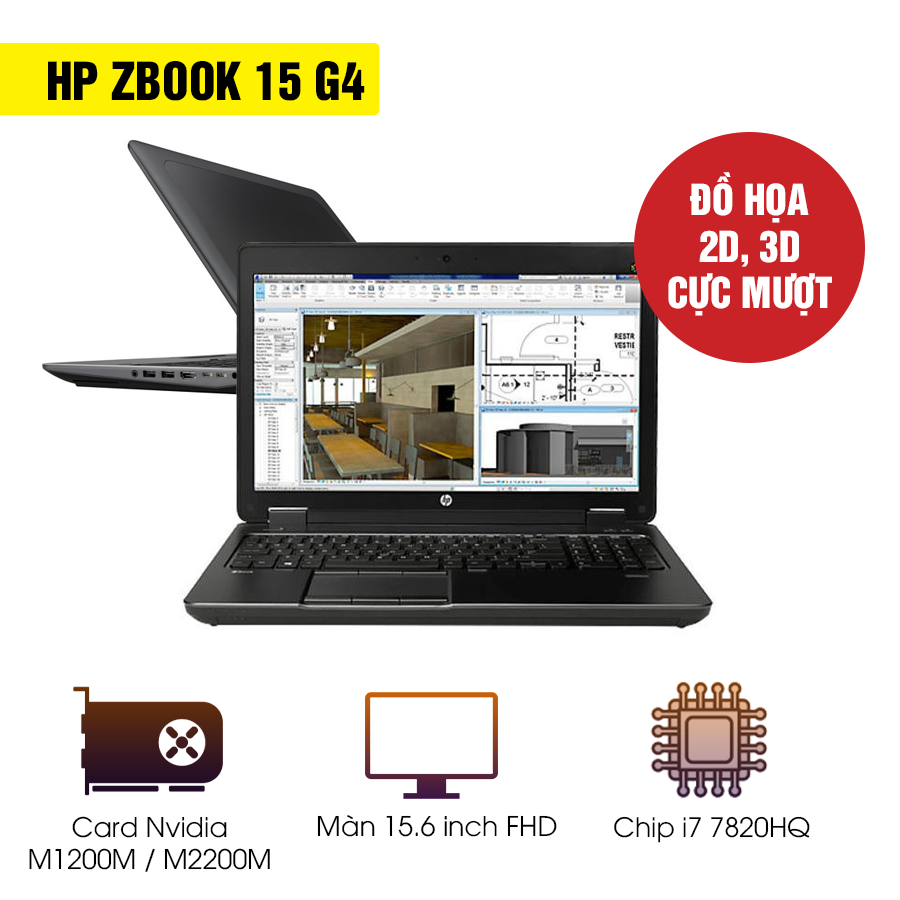 Laptop Cũ HP Zbook 15 G4 - Intel Core i7