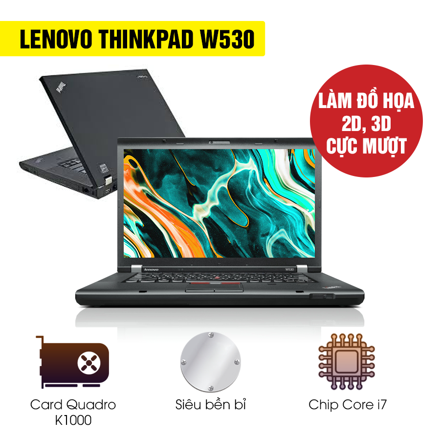 Laptop Cũ Lenovo Thinkpad W530 - Intel Core i7