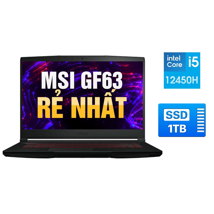 [Mới 100% Full Box] Laptop MSI GF63 Thin 10SCXR 020VN - Intel Core i7