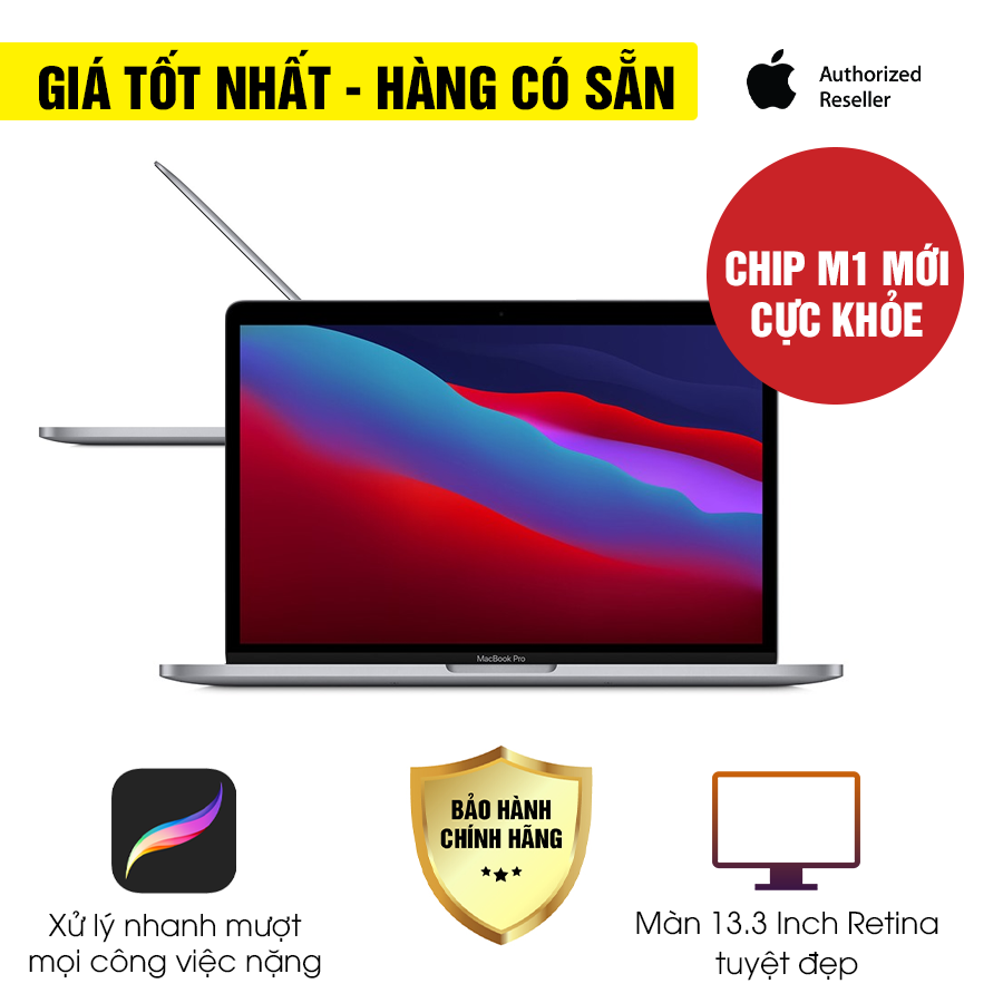 [Mới 100% Full Box] HÀNG CÓ SẴN Macbook Pro 13 Late 2020 Z11B000CT - M1 16GB SSD 256GB - Chính hãng