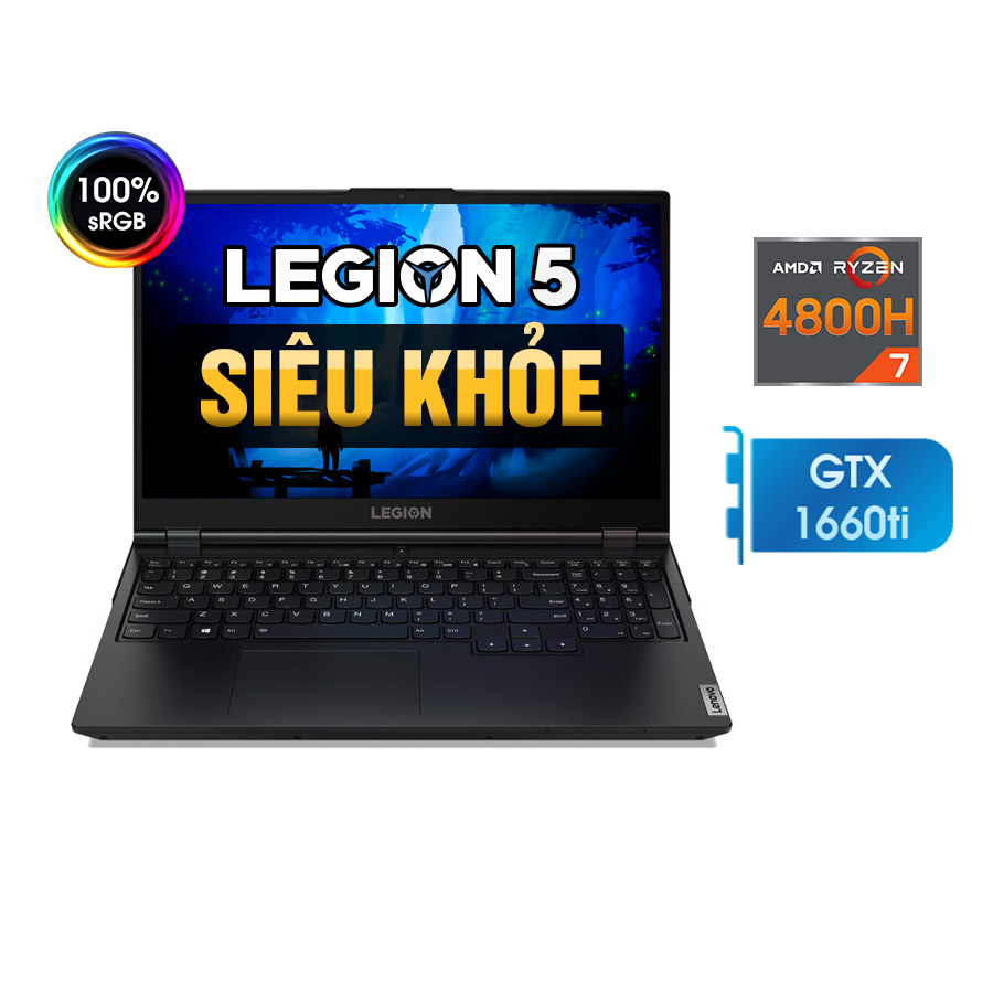 Laptop Lenovo Legion 5 15ARH05H 82B10051US - AMD Ryzen 7