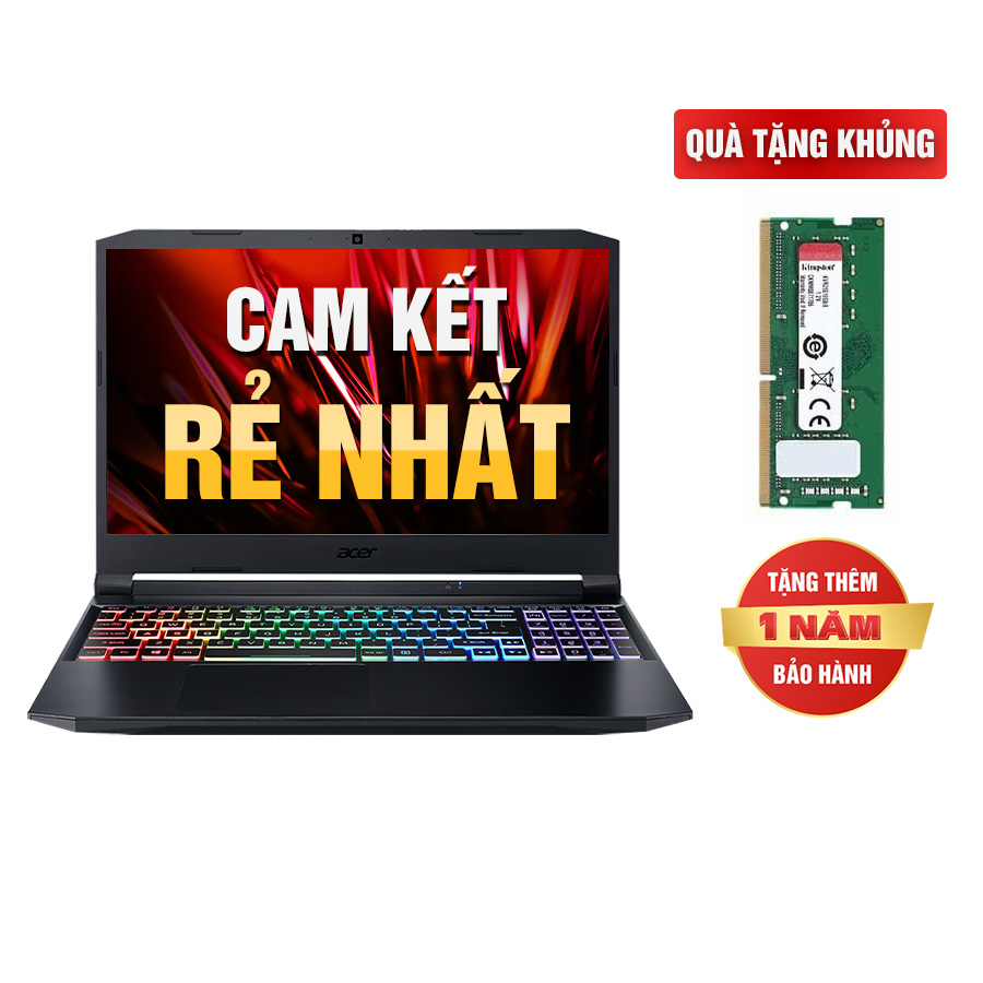 [Mới 100% Full Box] Laptop Acer Nitro 5 2021 AN515-45-R6EV AMD Ryzen 5 5600H GTX 1650