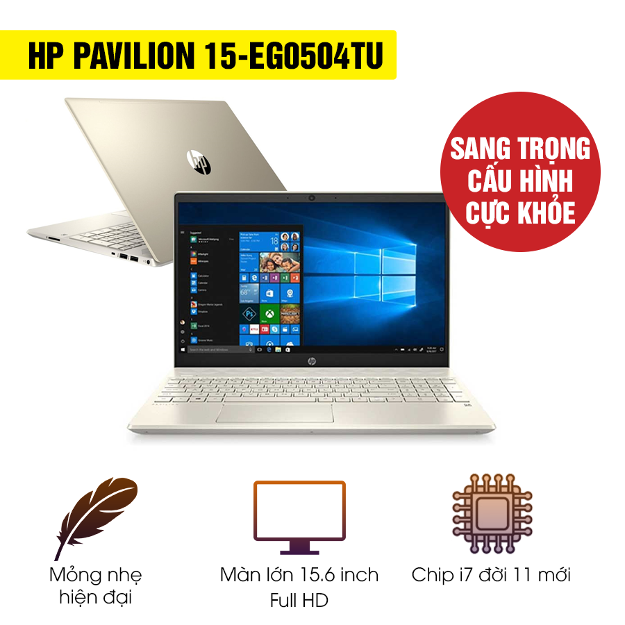 [Mới 100% Full Box] Laptop HP Pavilion 15-eg0504TU 46M00PA - Intel Core i7