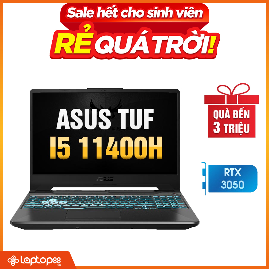 [Mới 100% Full Box] Laptop ASUS TUF Gaming 2021 FX506HCB-HN144W - Intel Core i5