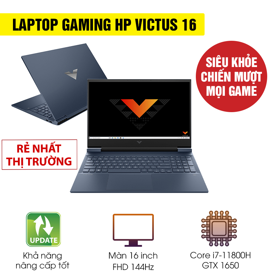 [Mới 100% Full box] Laptop HP VICTUS 16 2021 d0200TX 4R0U2PA - Intel Core i7