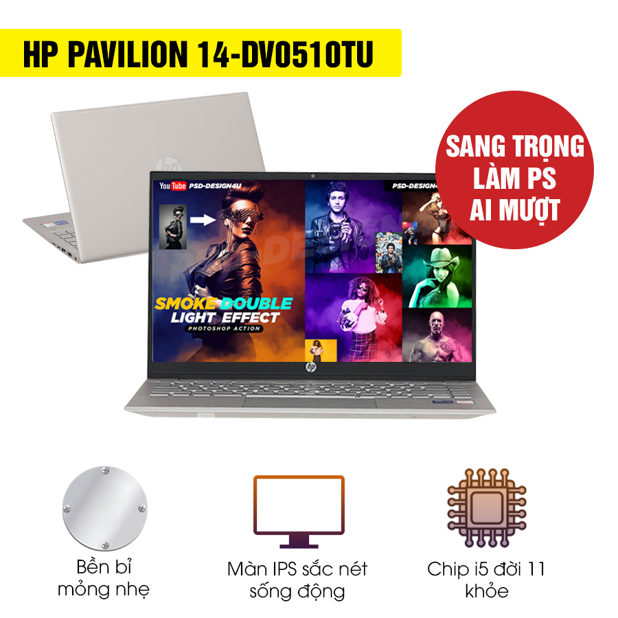 [Mới 100% Full Box] Laptop HP Pavilion 14-dv0510TU 46L79PA / dv0512TU 46L81PA - Intel Core i5