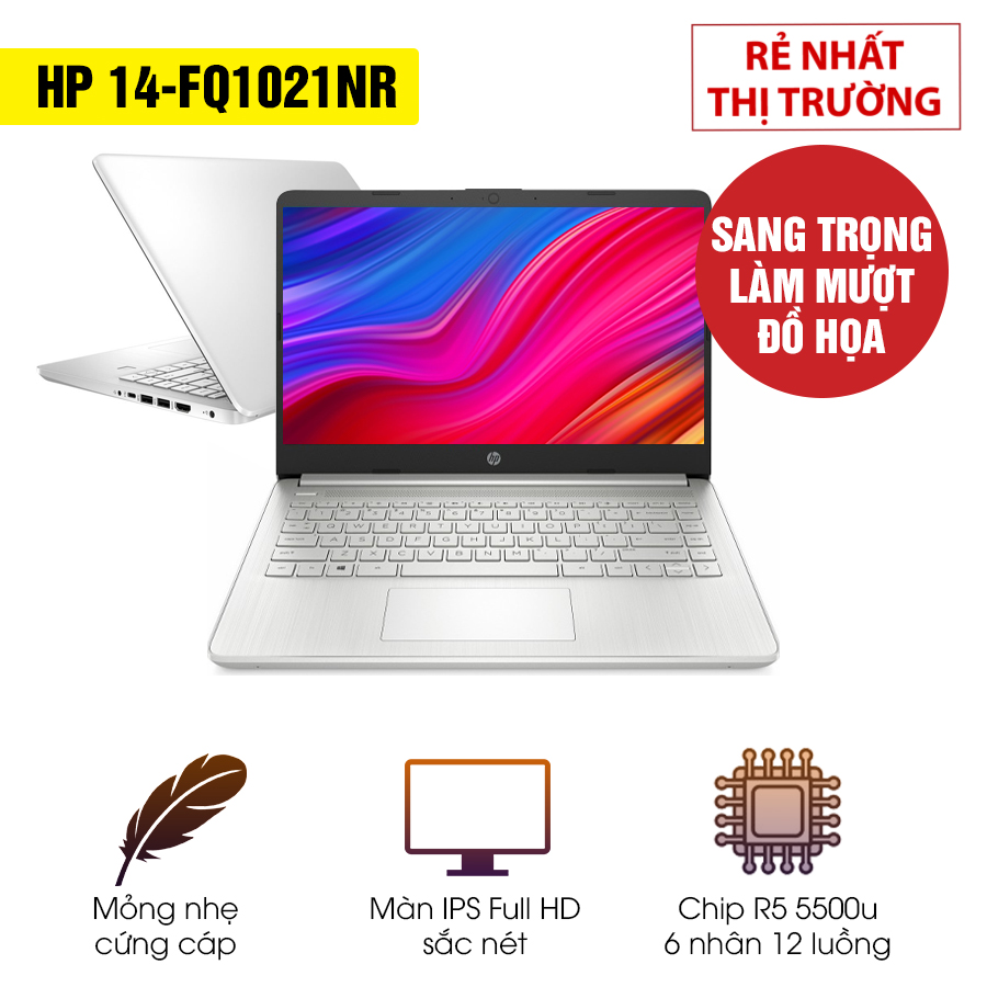 [Mới 100% Full Box] Laptop HP 14 Fq1021nr -  AMD Ryzen 5
