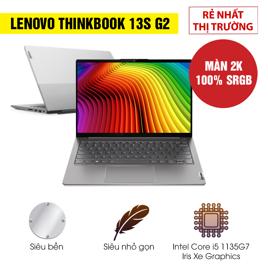 [Mới 100% Full Box] Laptop Lenovo ThinkBook 13s G2 ITL 20V9002FVN - Intel Core i5