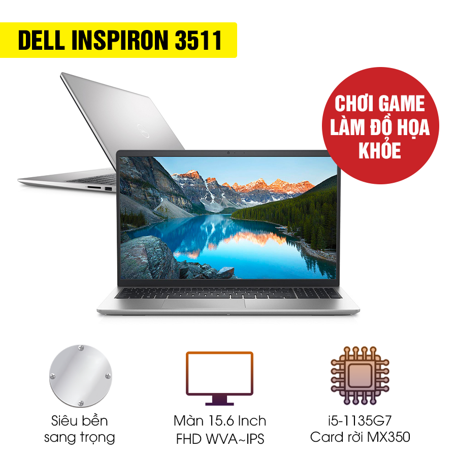 [Mới 100% Full Box] Laptop Dell Inspiron 3511 70270650 - Intel Core i5