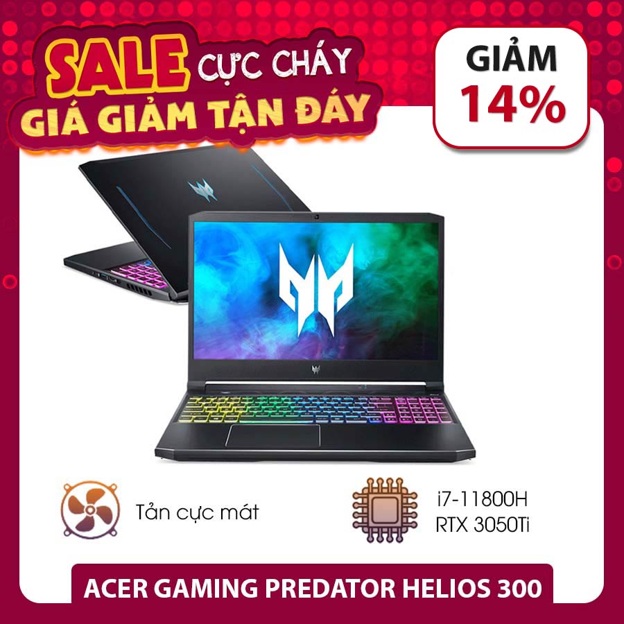 [Mới 100% Full Box] Laptop Acer Predator Helios 300 PH315-54-758S NH.QC5SV.003 - Intel Core i7