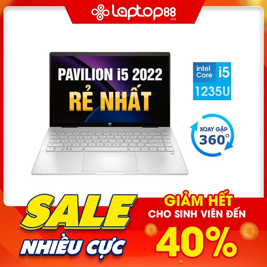 [Mới 100% Full Box] Laptop HP Pavilion X360 14 dy0077TU 46L95PA - Intel Core i5