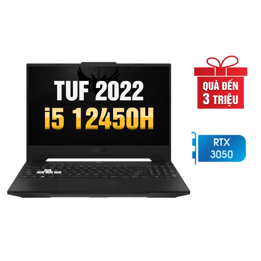[New 100%] Laptop Asus TUF Dash 2022 F15 FX517ZC-HN079W - Intel Core i5 12450H | RTX 3050 | RAM 8GB DDR5