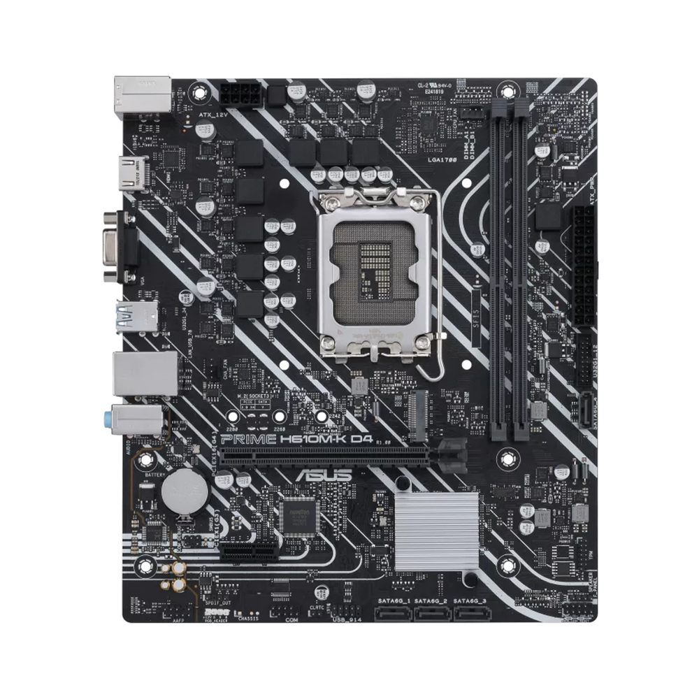 Mainboard Asus PRIME H610M-K D4 (Intel H610, LGA1700, M-ATX, 2 khe RAM DDR4)