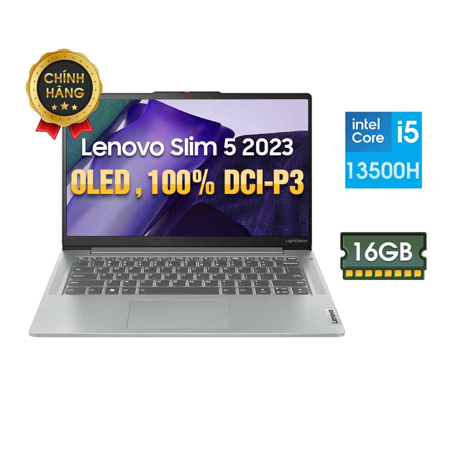 [New 100%] Laptop Lenovo IdeaPad Slim 5 14IRL8 82XD002VVN - Intel Core i5-13500H | 14 Inch OLED WUXGA 100% DCI-P3