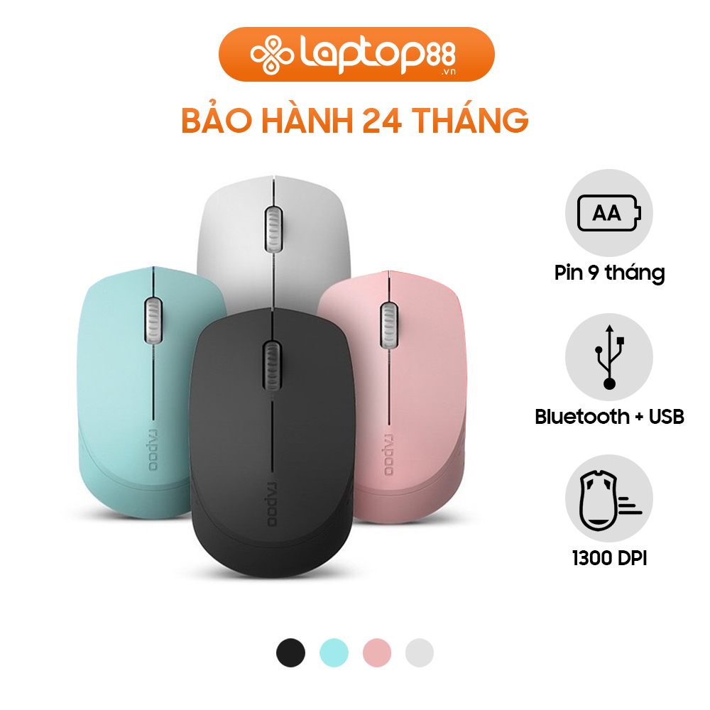 [New 100%] Chuột không dây Bluetooth Rapoo M100 Silent