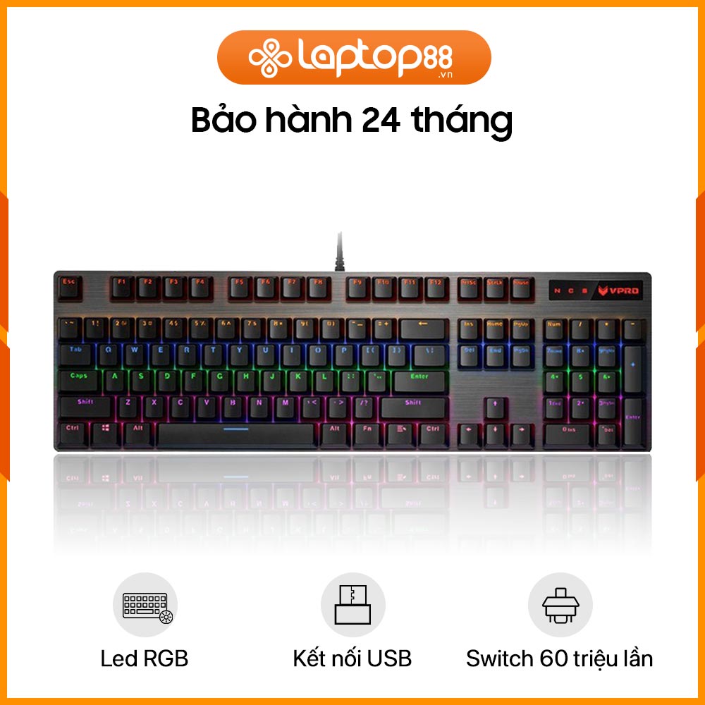 [New 100%] Bàn phím máy tính RAPOO V500 Pro Black Brown Switch 17725 Mới